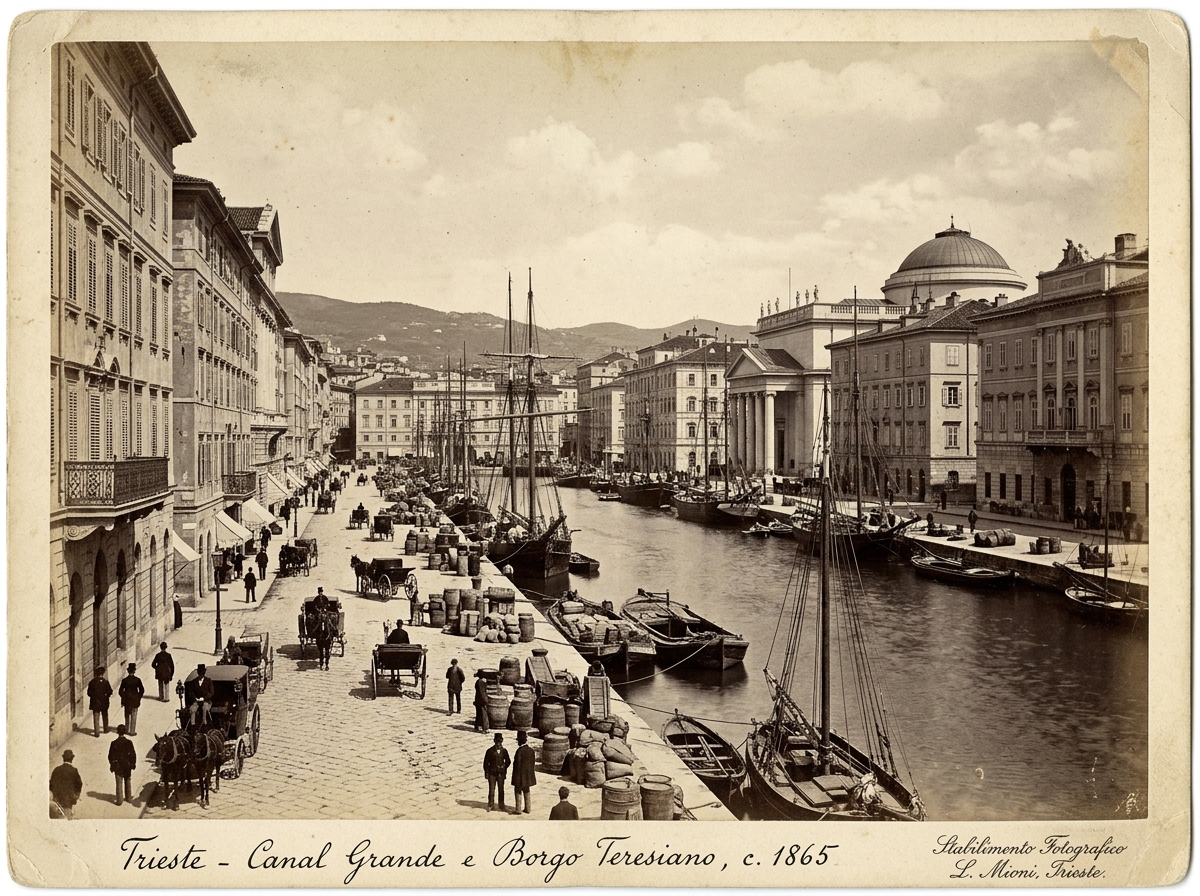 Trst, Canal Grande i palate trgovaca